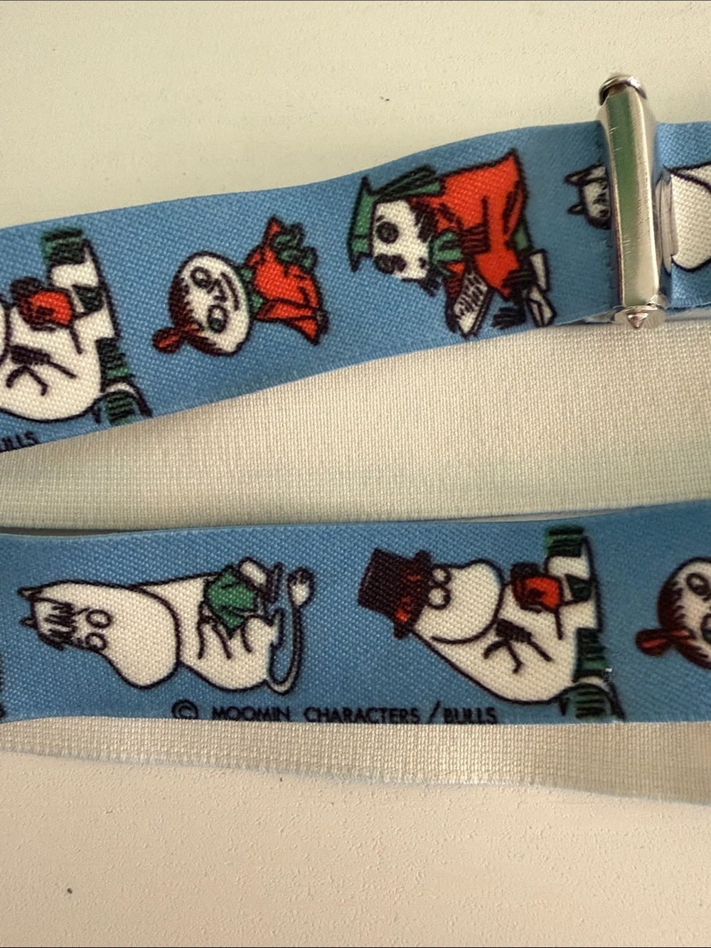 Moomin Characters Light Blue Kids Suspenders - Picture 5 of 5